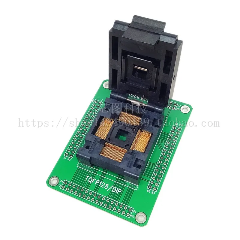 Testsockets QFP128/IC51-1284-1702 Programmering Burn-in Sockets Veroudering IC Sockets