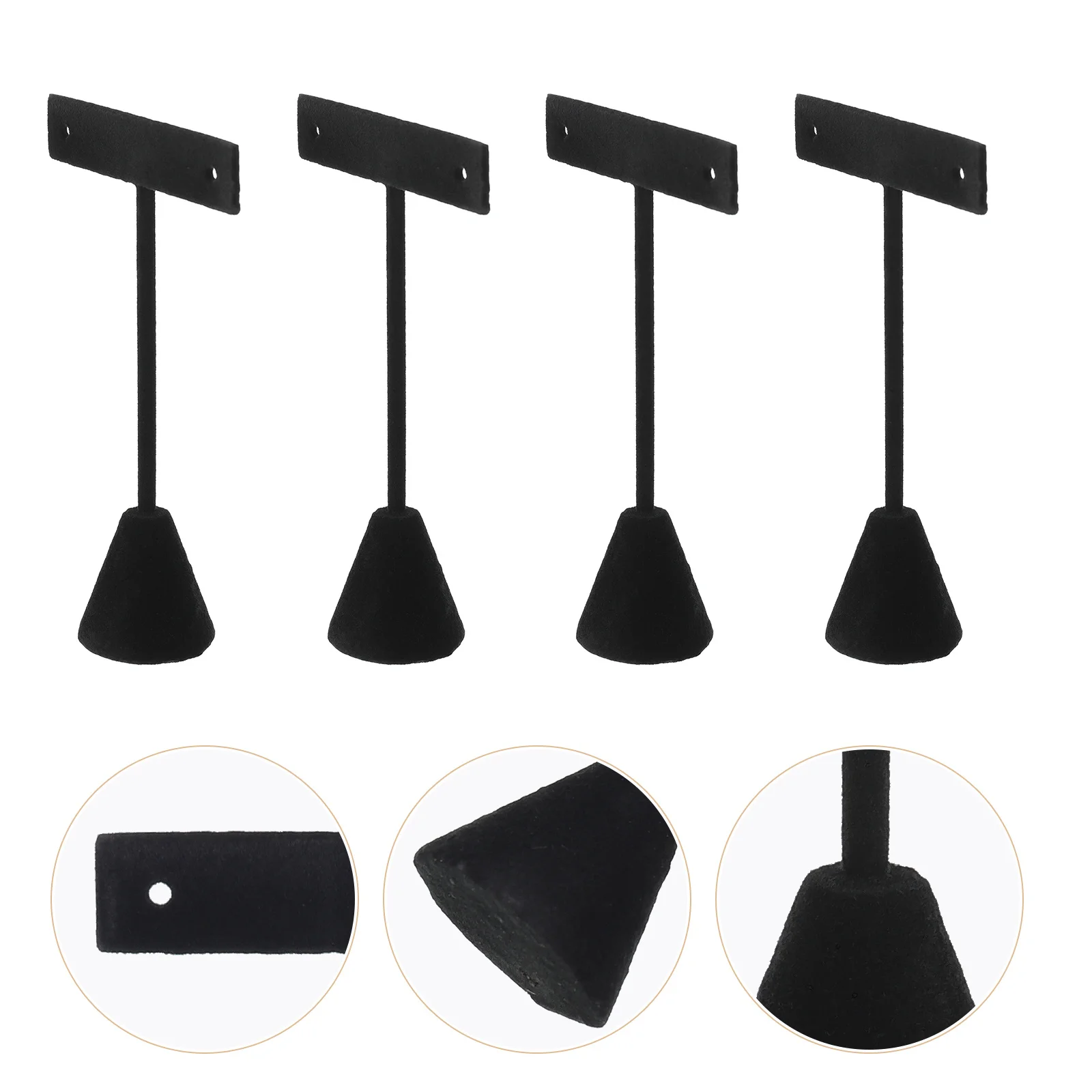 

4Pcs Earrings Display Rack Sturdy Ear Studs Organizer Jewelry Holder Desktop Organizer Shelf Earring Stand Earring Display Shelf