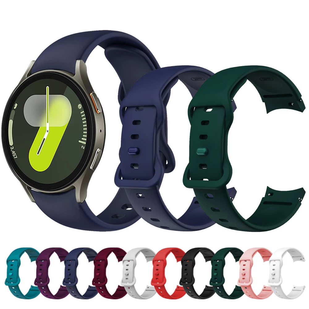 Ремешок для часов Samsung Galaxy Watch 6 5 4, мягкий воздухопроницаемый браслет с пряжкой-бабочкой для Galaxy Watch 7 FE