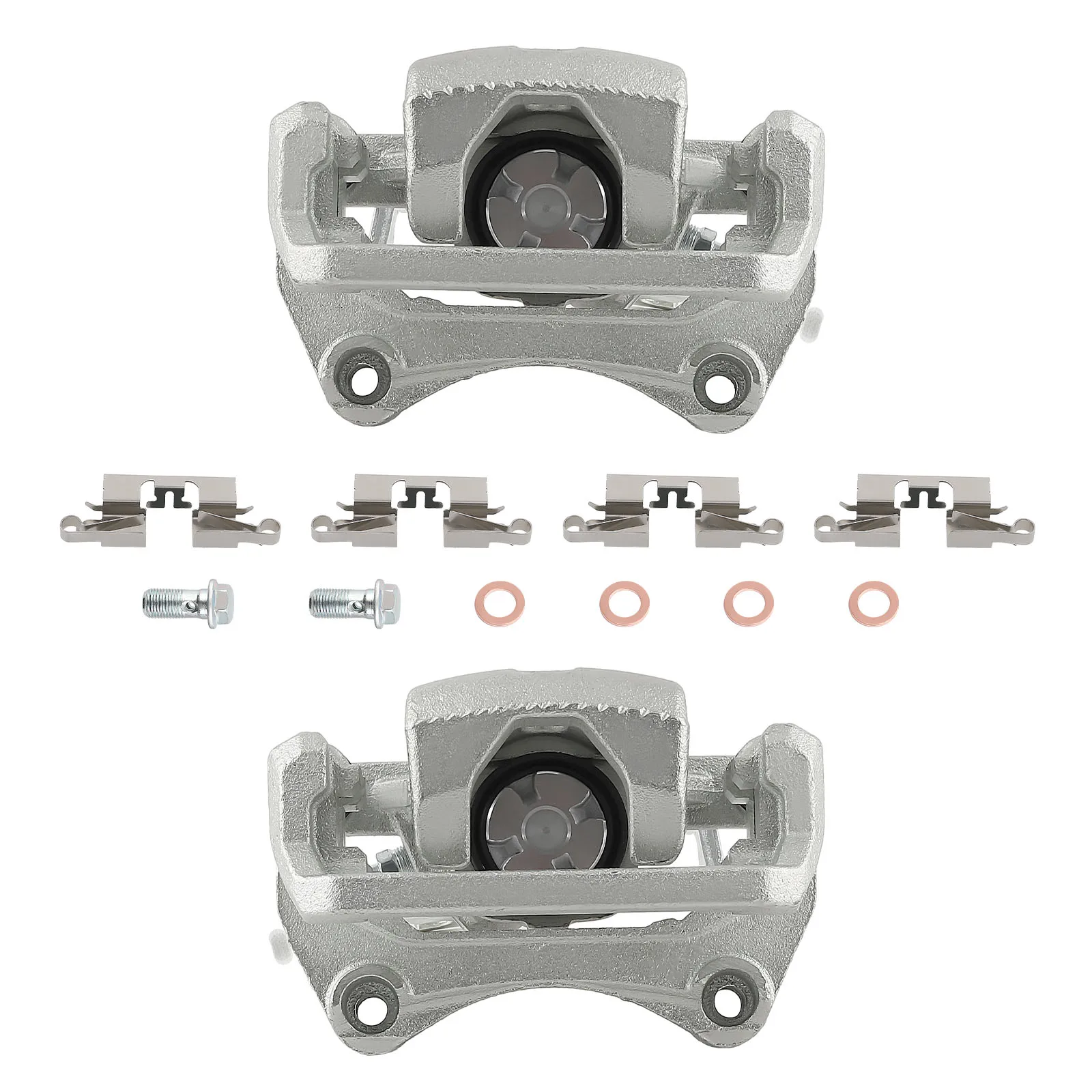 Rear Brake Calipers w/ Bracket For Ford Fusion SEL 3.0L 2006-2012 18-B5003,6E5Z2553A,6E5Z2553C,6E5Z2552A