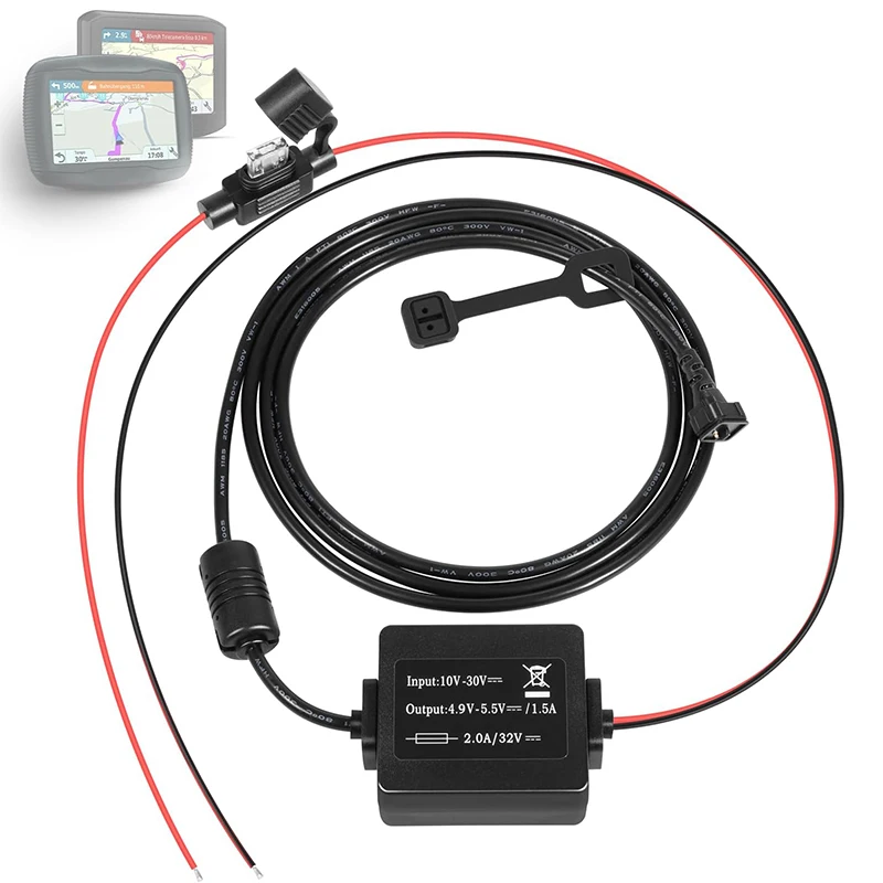 010-11843-01 Motorcycle GPS Power Cable for Garmin Zumo 340 350 390 395 396 For Garmin Zumo 340, 345, 350LM, 390LM, 395LM & 396