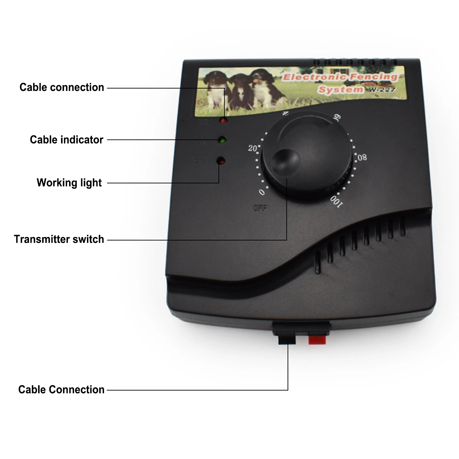 Electric Pet Fence System Dog Training Acoustic Shock Collar Waterproof Smart Dog Electronic Fence Pet Accessories