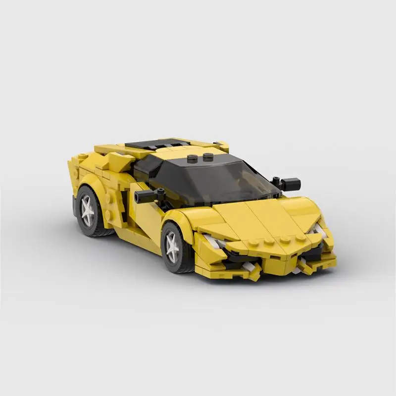 MOC Speed City Cars Champion Racer Supercar moc Building Blocks Bricks Racing Technique Creative DIY Assemble Model Set