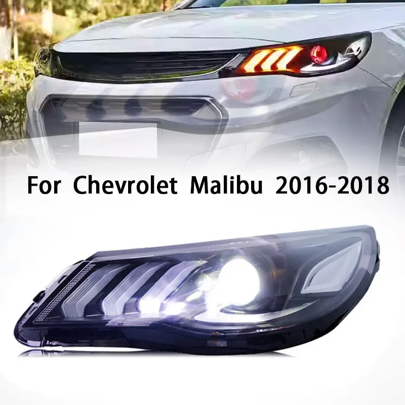 

Фонарь для Chevrolet Malibu 2016, фонарь для детской фары, головная лампа для детской фары, дневные фонари, дневные фонари, Bi-Xenon