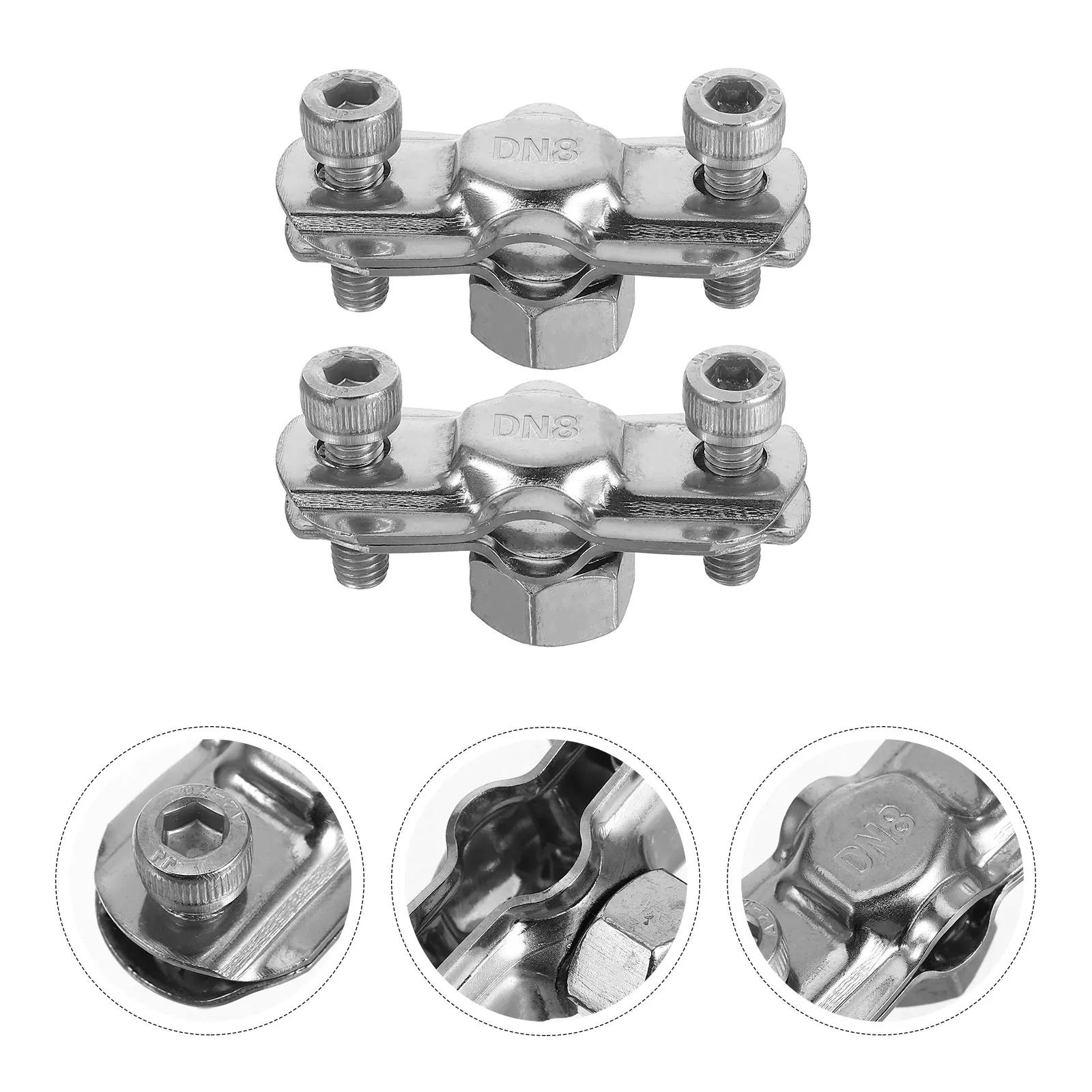 

2 Pcs Office Chair Protector Saver for Stop Sinking Pipeline Stainless Steel Stopper