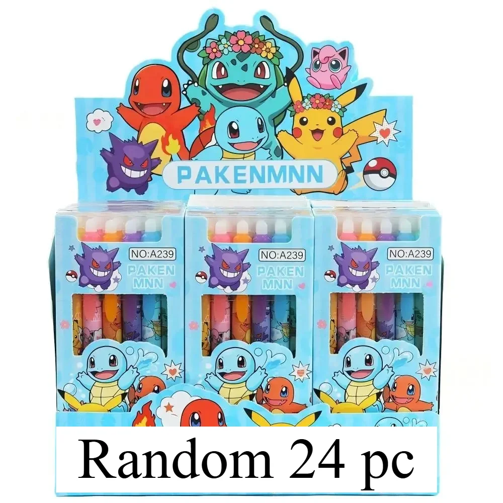 ● Willekeurige 6/12 stuks 0.5mm Blauwe Inkt Uitwisbare Neutrale Pennen Leuke Student Schoolbenodigdheden Cartoon Briefpapier Rubbare Pen