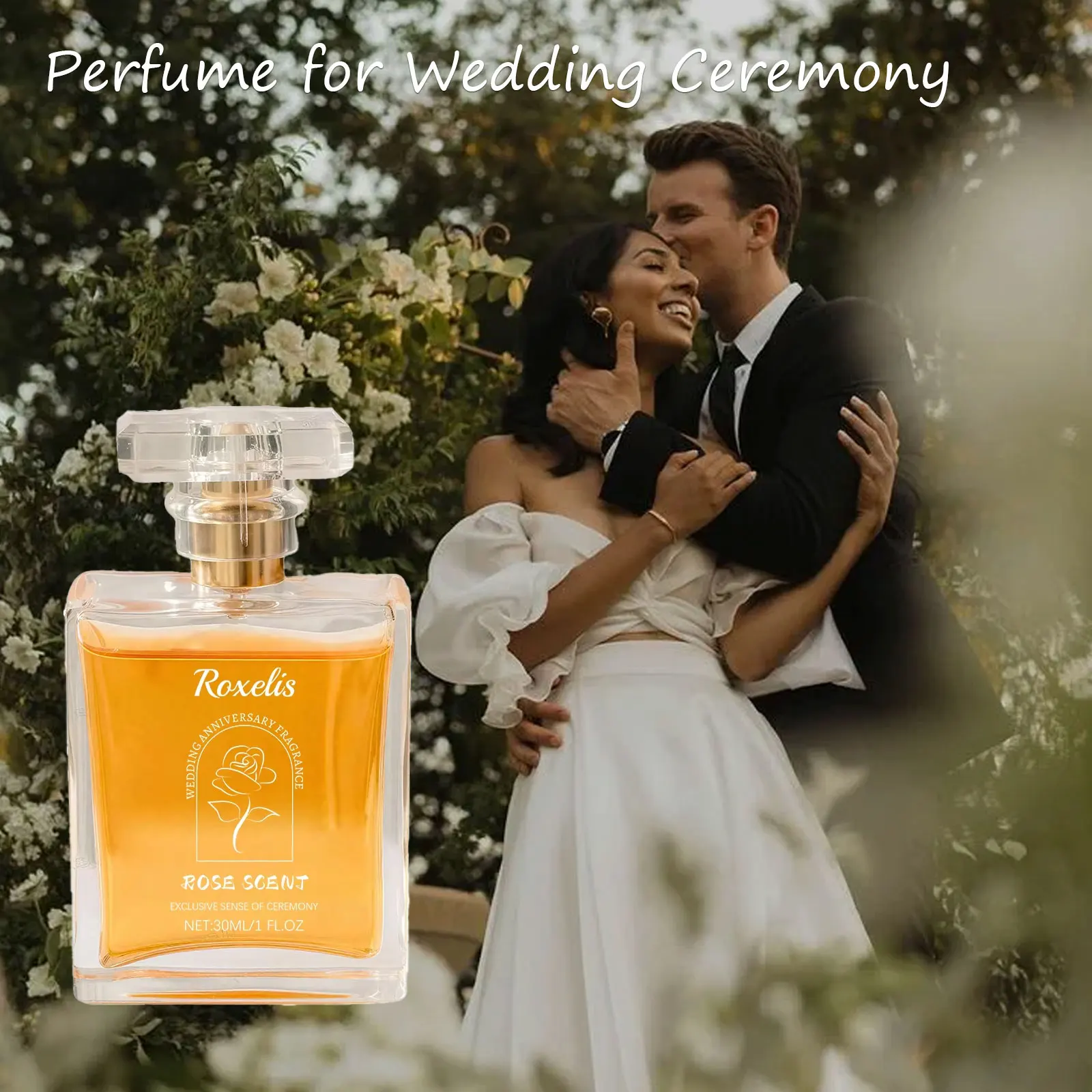 

Roxelis 30ML Wedding Charm Rose Commemorative Fragrance Rose Scent Wedding Special Perfume
