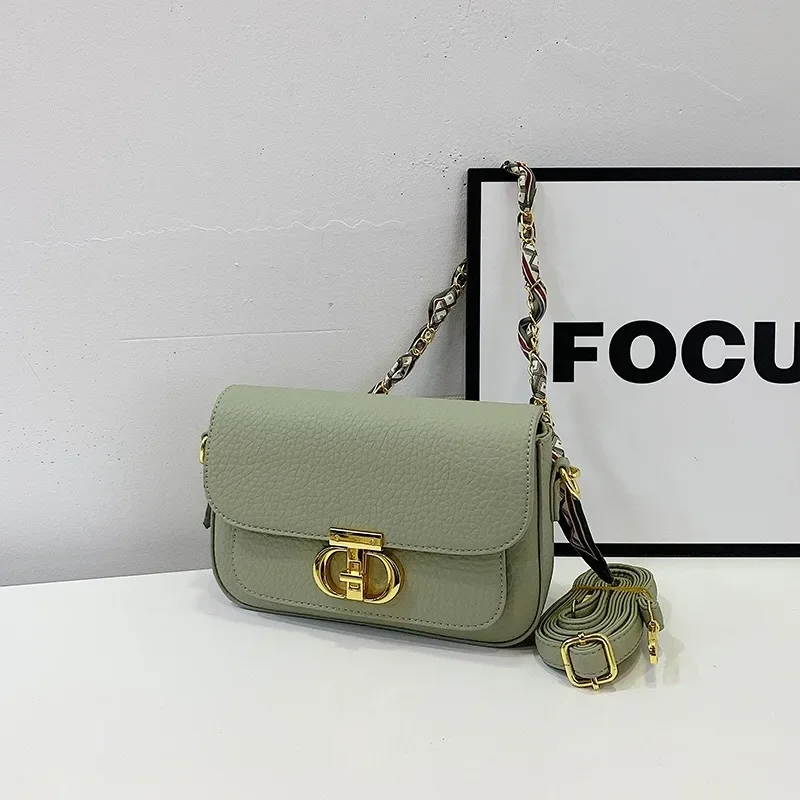 

High-End Minimalist Commuter Bag Retro Textured Leather Crossbody Purse Unique Solid Color Stylish Shopper Tote