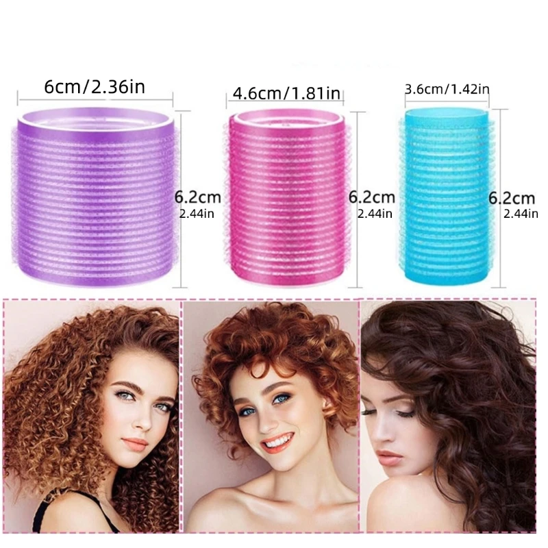 헤어 컬러 롤러, 헤어 롤러 헤어 컬러 셀프 그립 홀딩 헤어 롤러