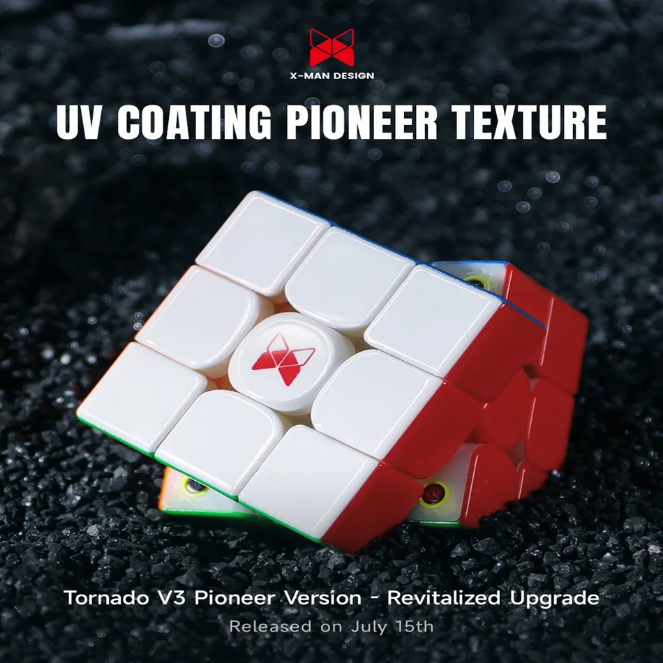 QiYi XMAN-Cube Magique Magnétique Professionnel, Puzzle de Vitesse, Jouet Original, Tornado V3 Pioneer UV 3x3x3 Maglev