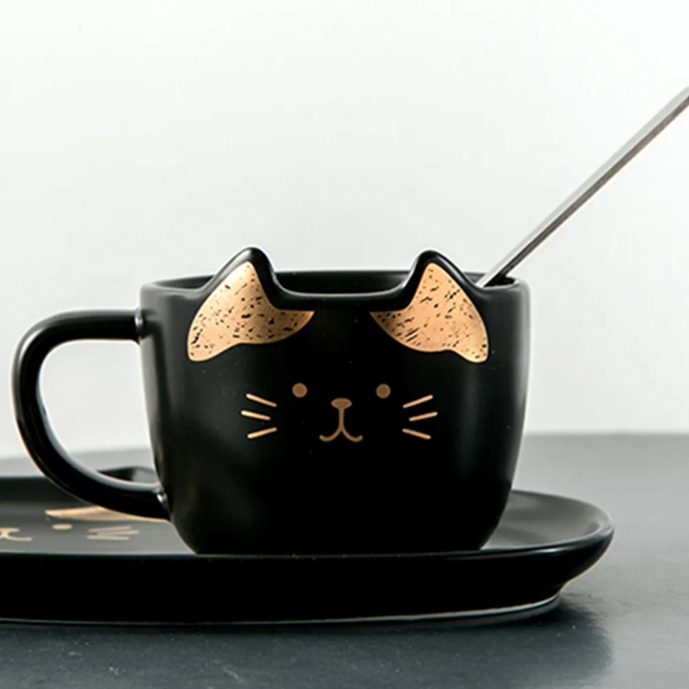 

Набор из 1 предмета: Современная керамическая кружка с блюдцем, устойчивая к царапинам, с глянцевым покрытием, универсальная для кофе, чая, молока, горячего шоколада