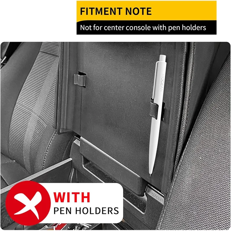 

Center Console Storage Box For Ford F150 2021-2025 Armrest Organizer Tray Accessories (Bucket Seats)