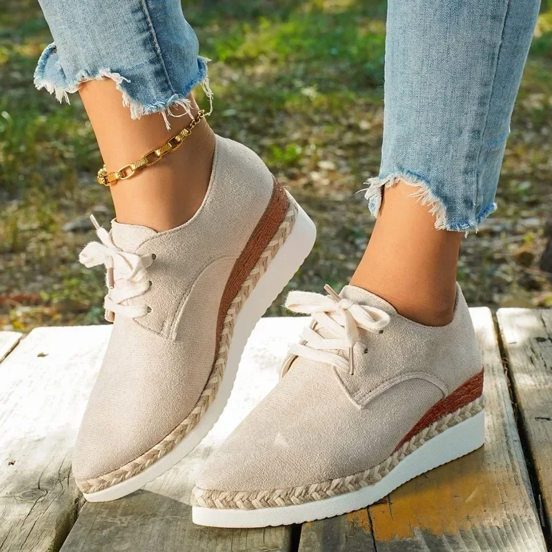 

Women Casual Shoes Fashion Breathable Walking Mesh Flat Shoes Sneakers Women's Vulcanized Shoes White Female Footwear