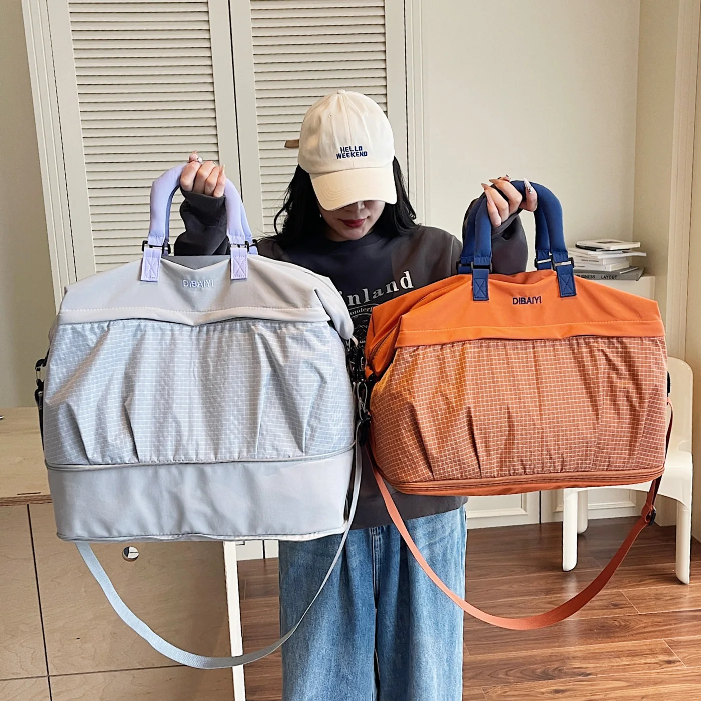 Large Capacity Travel Bag for Women, Short Trip Duffel Bag for Men, Lightweight Handbag, Sports Gym Bag, Maternity Storage Bag - view 2