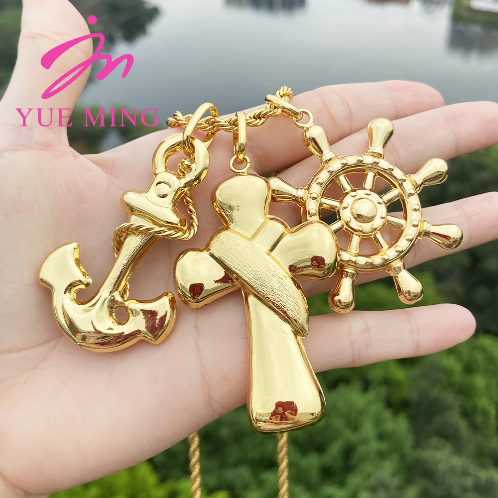 3 stücke Anhänger mit 60cm Kette für Frauen Männer 18k vergoldet Kupfer Tier Muster Anhänger Modeschmuck täglichen Verschleiß Jubiläum