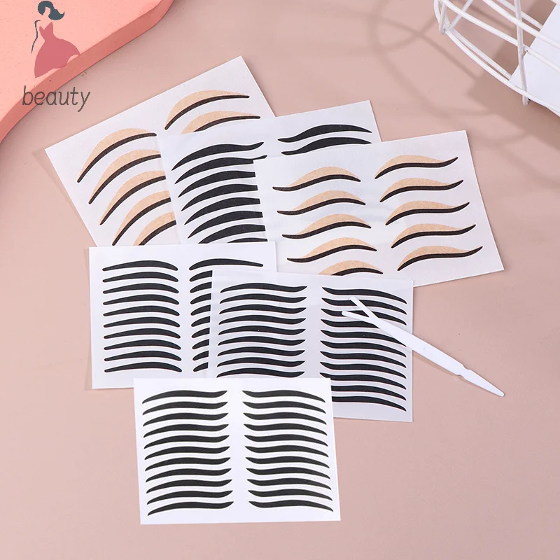 Cat Eye Waterproof Double Eyelid Line Stickers Eyeliner Sticker Reusable Eye Makeup Self-Adhesive Sticker Beauty Accessories