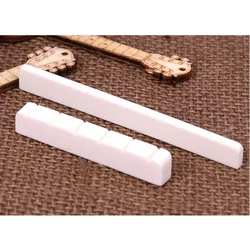 1PC 6 String Bone Classical Guitar Bridge Saddle or Nut White Bone Bridge Replacement Parts Real Bone Guitar Nut Saddle