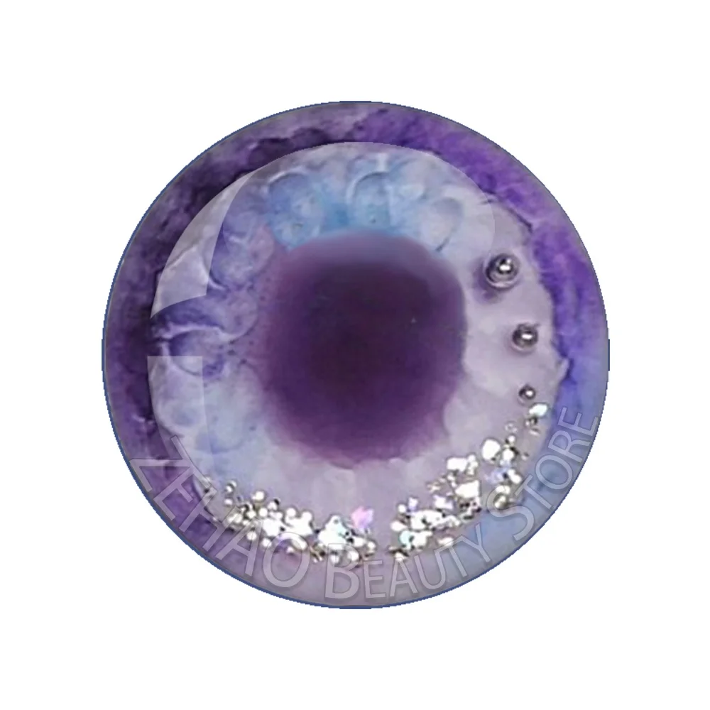 Glass Eyes Blyth BJD Doll Round Glass Eye Chips 12pcs Cabochon 10MM-40MM Handmade Drop Glue Eye Pupil Girl Toy DIY Accessories view 3
