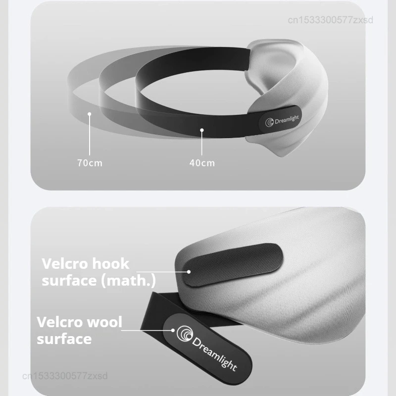 Xiaomi Dreamlight 4Spro وسادة هوائية قناع عين نسيج الحرير التظليل النوم للكبار العين التعب مجسمة النوم قناع عين قابل للتعديل