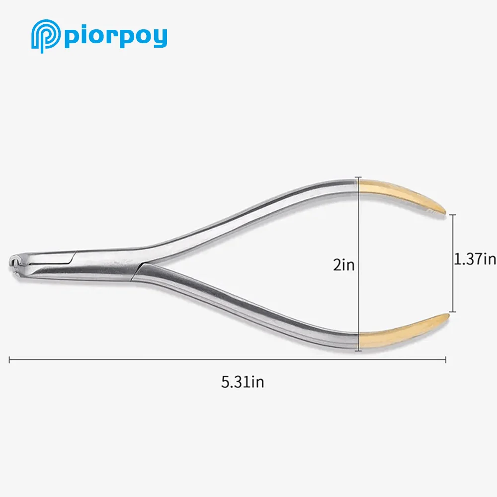 PIORPOY 1 Pcs Dental Distal End Bending Plier Orthodontic NiTi Arch Wire Bender Forceps Dentistry Archwire Cinch Back Pliers