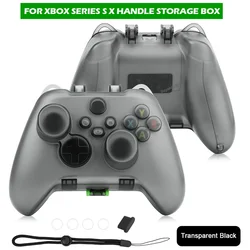 Transparent Clear Crystal Case Controller Protective Cover For Xbox Series S X Gamepad Storage Handle Shell Box with Charge Port