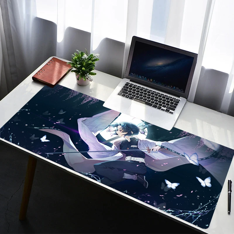 

Mouse Pad Computer Gaming Accessories Mousepad Rubber Extended Desk Mat Laptop Gamer D-demon Slayer Kochou Shinobu Keyboard Pad