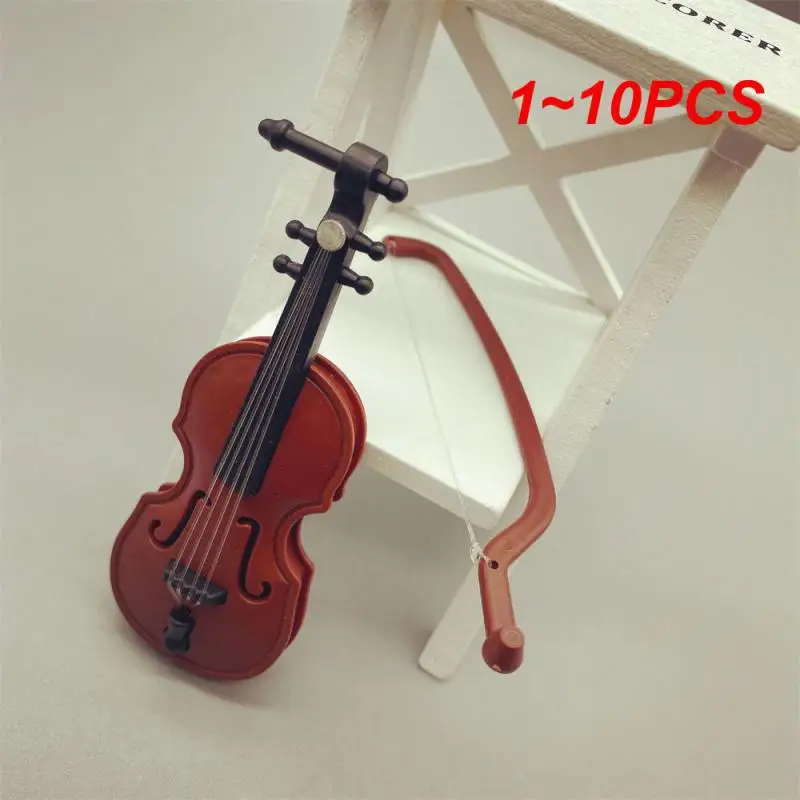 1~10PCS Simulation Violin Ornaments Small Decorative Home Good-looking Sleek And Comfortable Easy Storage Statue Decoration