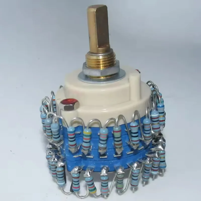High-precision 2*24 files 10k/20K/50K/100K/250K/500K stepping two-channel volume potentiometer