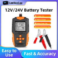 DM 12V 24V Car Battery Tester LCD Orange Analyzer Charger Diagnostic Tool Gel AGM WET CA SLA Batterie CCA IR SOH Measurement