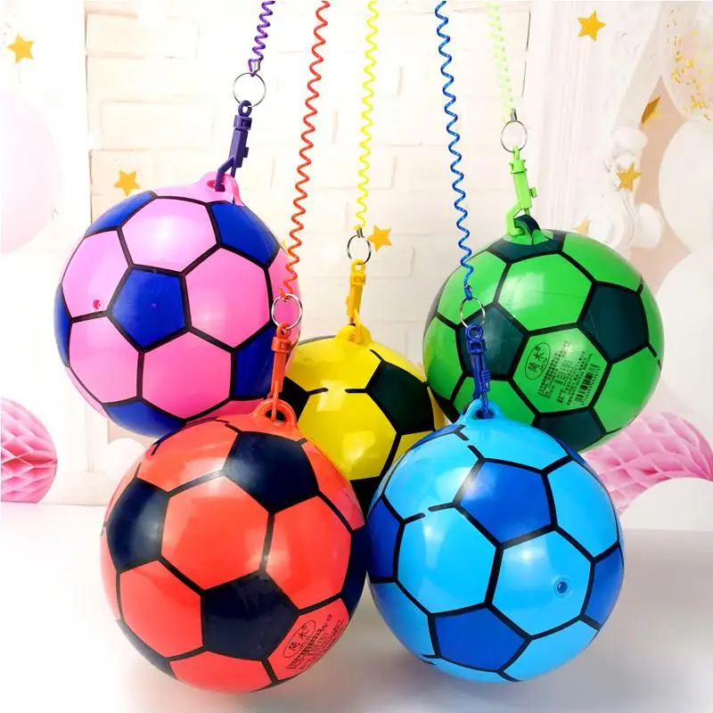 

Inflatable Basketball with Rope Elastic Pull Rope Ball Toy for Kindergarten Primary School Children Small Pvc Material