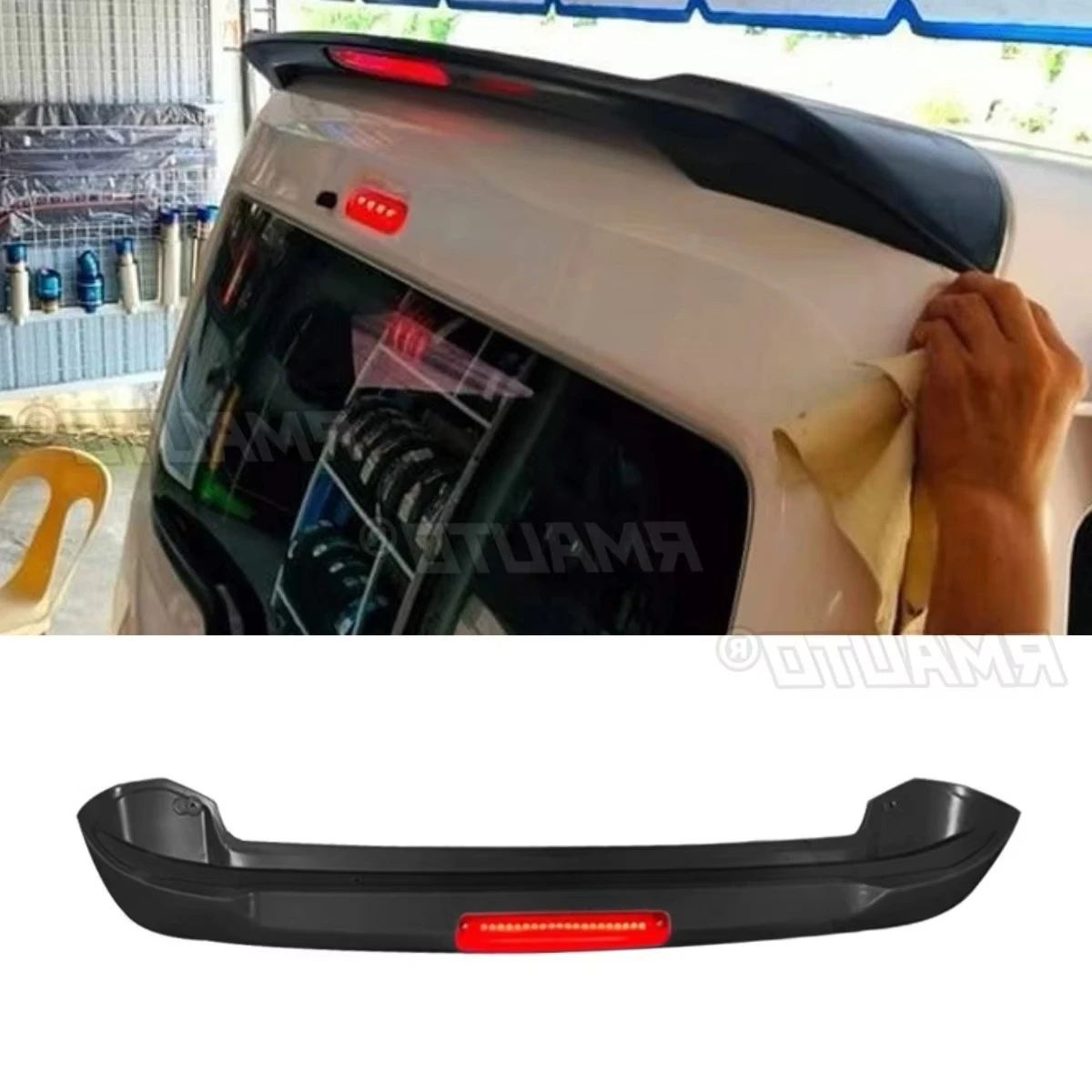 

Для Suzuki Every Wagon Van DA17W DA17V 2017-2024 автомобильный задний спойлер на крышу модификация крыла задний спойлер на крышу аксессуары для крыльев