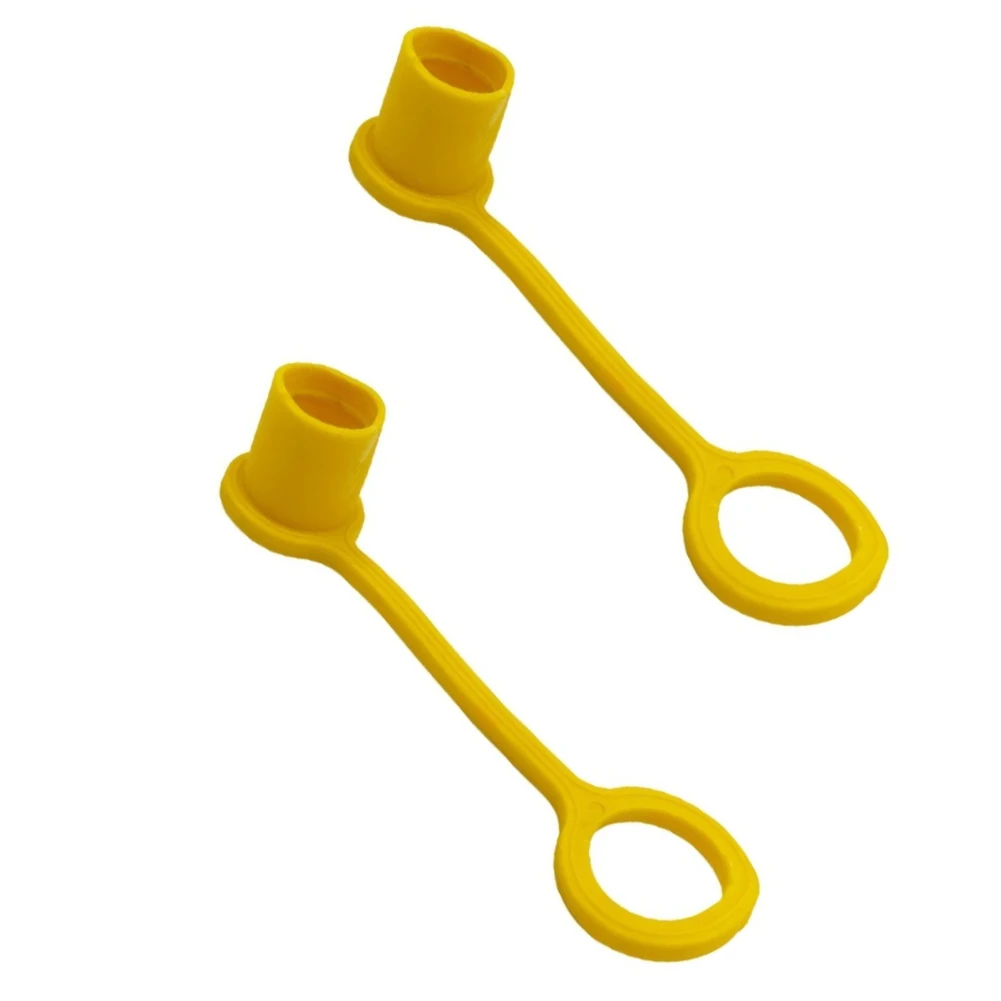 12pcs 1/4'' Propane Quick Disconnect Connect Dust Cap Yellow Protection Cap For Propane Hose Quick Connect Adapter