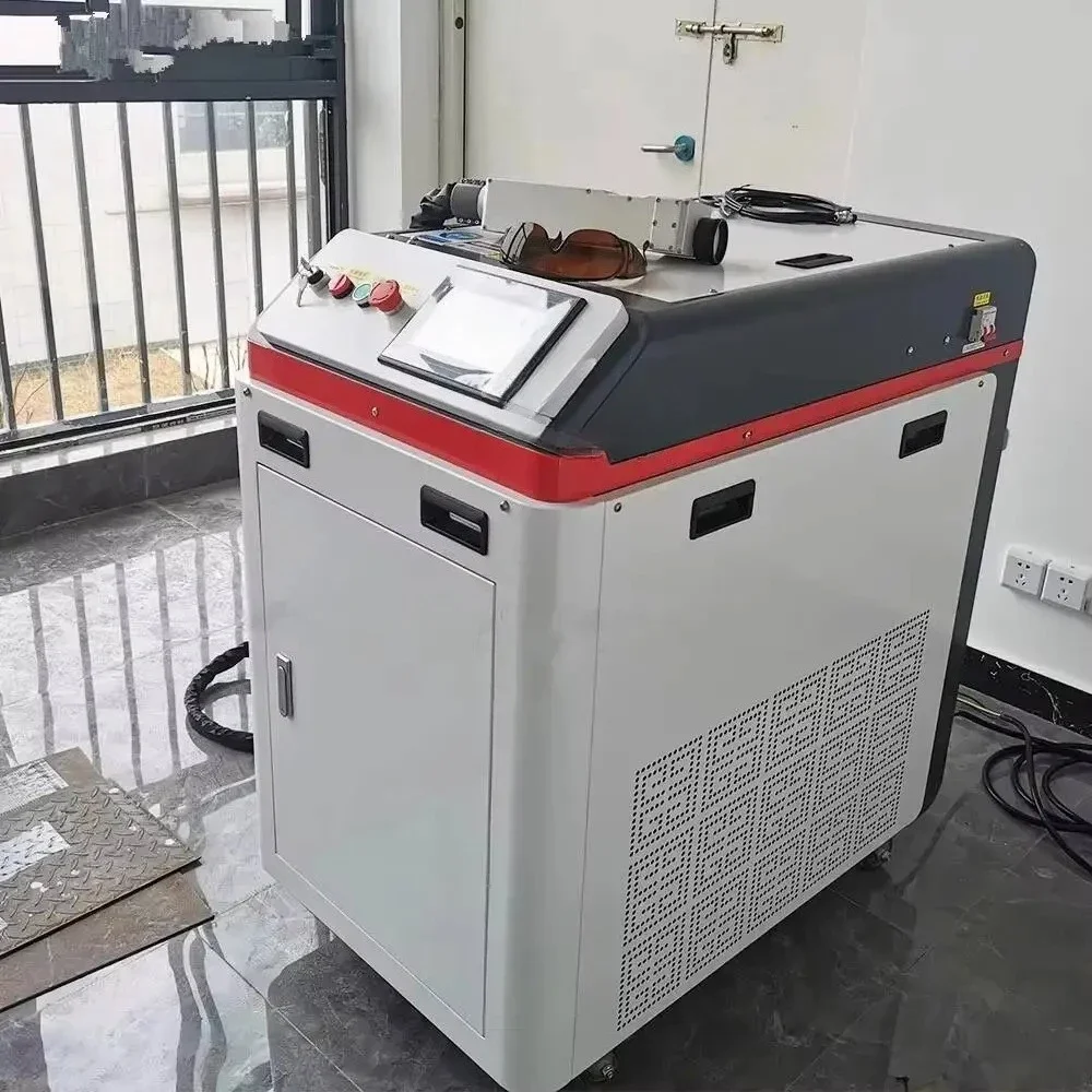 Fiber Hine 1000W 2000W 1500W Continuous Wave Laser Rust Removal With 2 Years Warranty Wide Format Cleaning