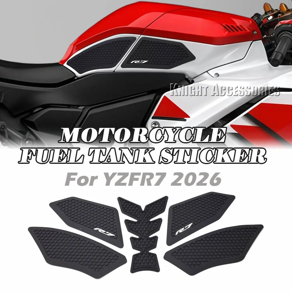 For YZFR7 YZF R7 2026 Sticker Motorcycle Fuel Tank Pad Protector Decal Accessories Waterproof Protection Knee Grip Anti-slip