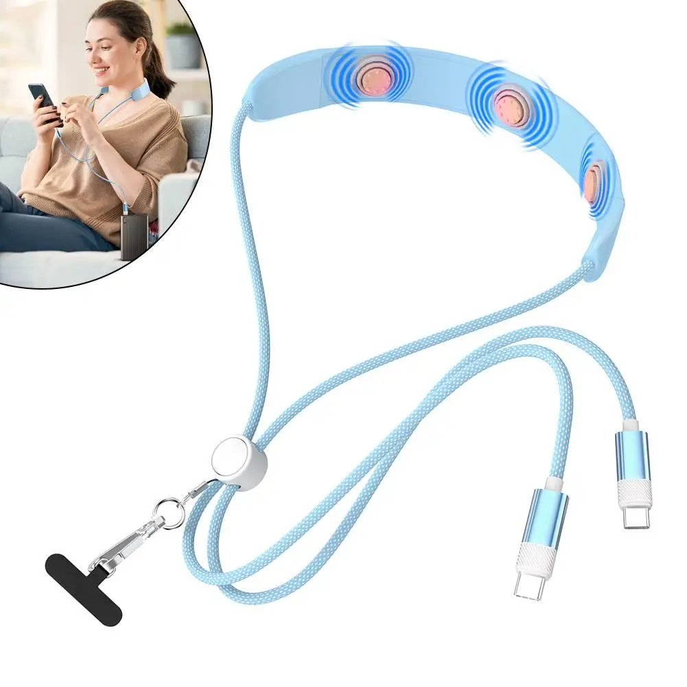 

Data Cable with Massage Dual Function USB C Cable with 5A Charging Relief 3 Fatigue Motor Deep Design Massage Tissue Super Z8B2