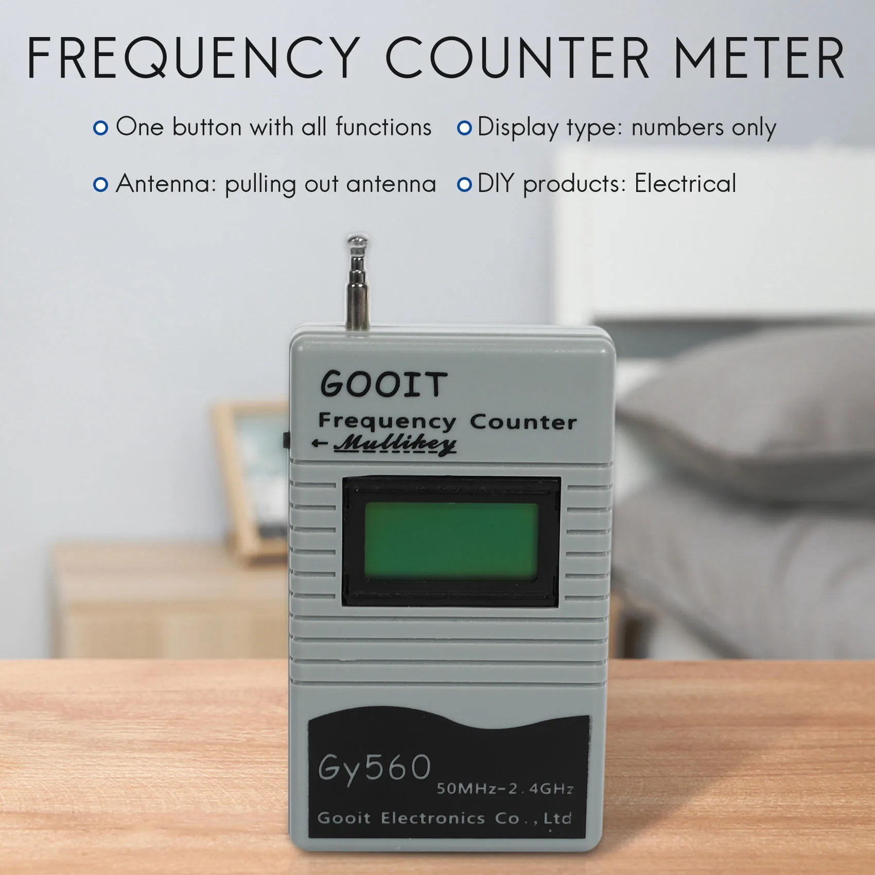 AA88 Frequency Test Device for Two Way Radio Transceiver GSM 50 MHz-2.4 GHz GY560 Frequency Counter Meter