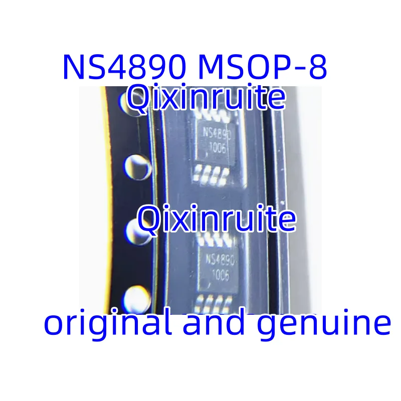 Qixinruite Brand new original NS4890 MSOP-8 1.5W mono class AB audio power amplifier chip