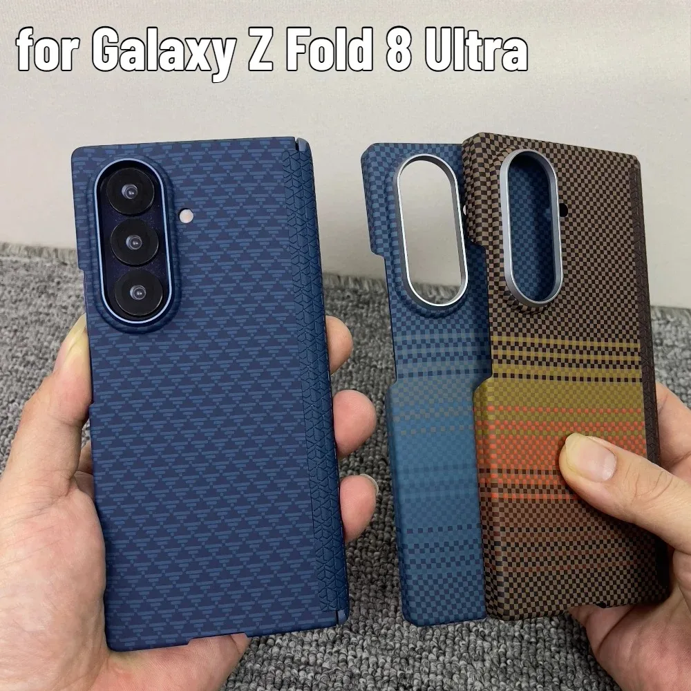 Premium Busienss Carbon Fiber Texture for Magsafe Case for For Samsung Galaxy Z Fold 8 Ultra 8 7 Hinge Protect Shockproof Cover