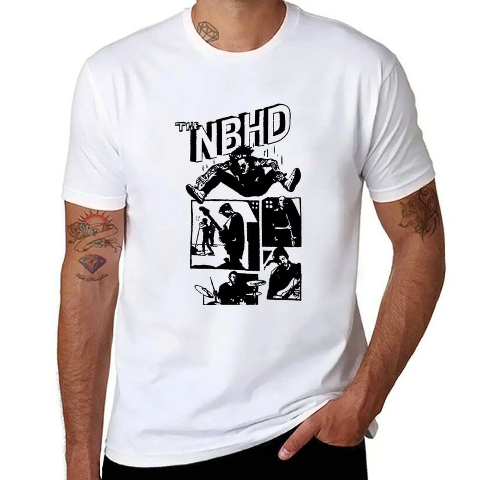 

THE NBHD - Comic Classic T-Shirt Big Size Short Sleeve Tee for Men