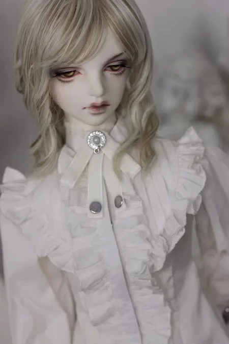 Custom doll clothes 1/4 1/3 BJD long dress shirt, bow tie, pants set clothing