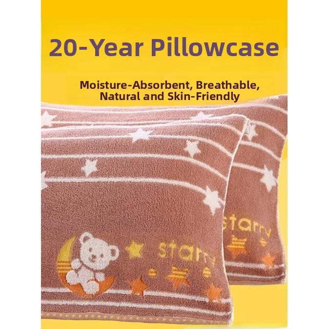 Thickened Pure Cotton Pillowcases Breathable Soft Cotton Cloth Bedding Accessories Single Person Pillow Use One Pair Pack