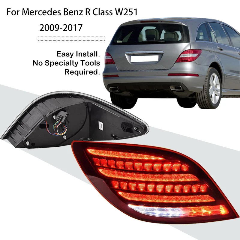 

For Mercedes Benz R Class W251 2009-2017 Rear Lamp DRL Dynamic Signal Reverse Automotive Accessories Car Led Tail Light