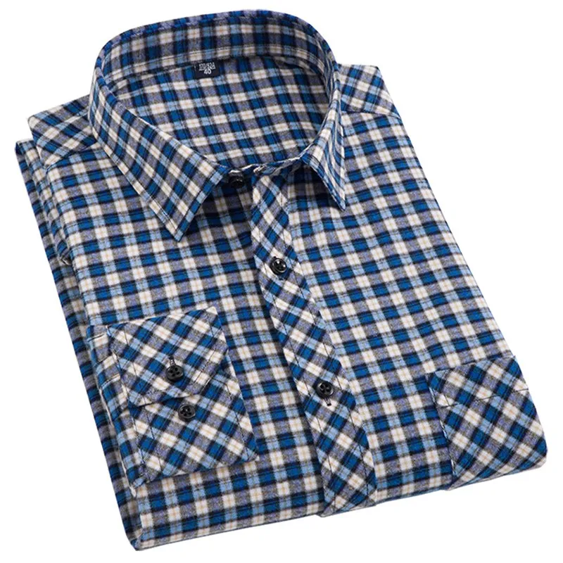 

Мужская рубашка из чистого хлопка с длинным рукавом, нижнее белье для папы, новая модель для весны и осени, хлопковая рубашка для мужчин среднего и пожилого возраста