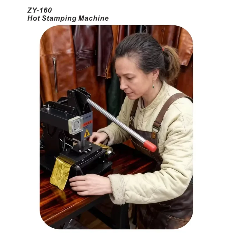 Manual Hot Foil Stamping Bronzing Embossing Heat Press for Leather Gift Logo DIY Letterpress Printing