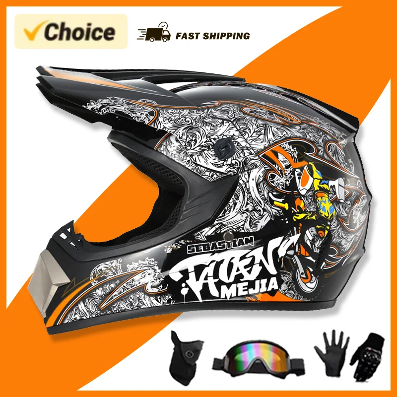 

Adventure-Ready Motocross Helmets - DOT-Certified for Cross, AM, DH, and ATV + Free Accessories