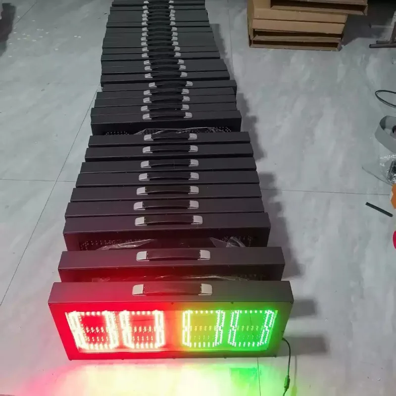 1pcs teammate number red and yellow display wireless electronic screen, plug-in model for football field 510*300*55mm
