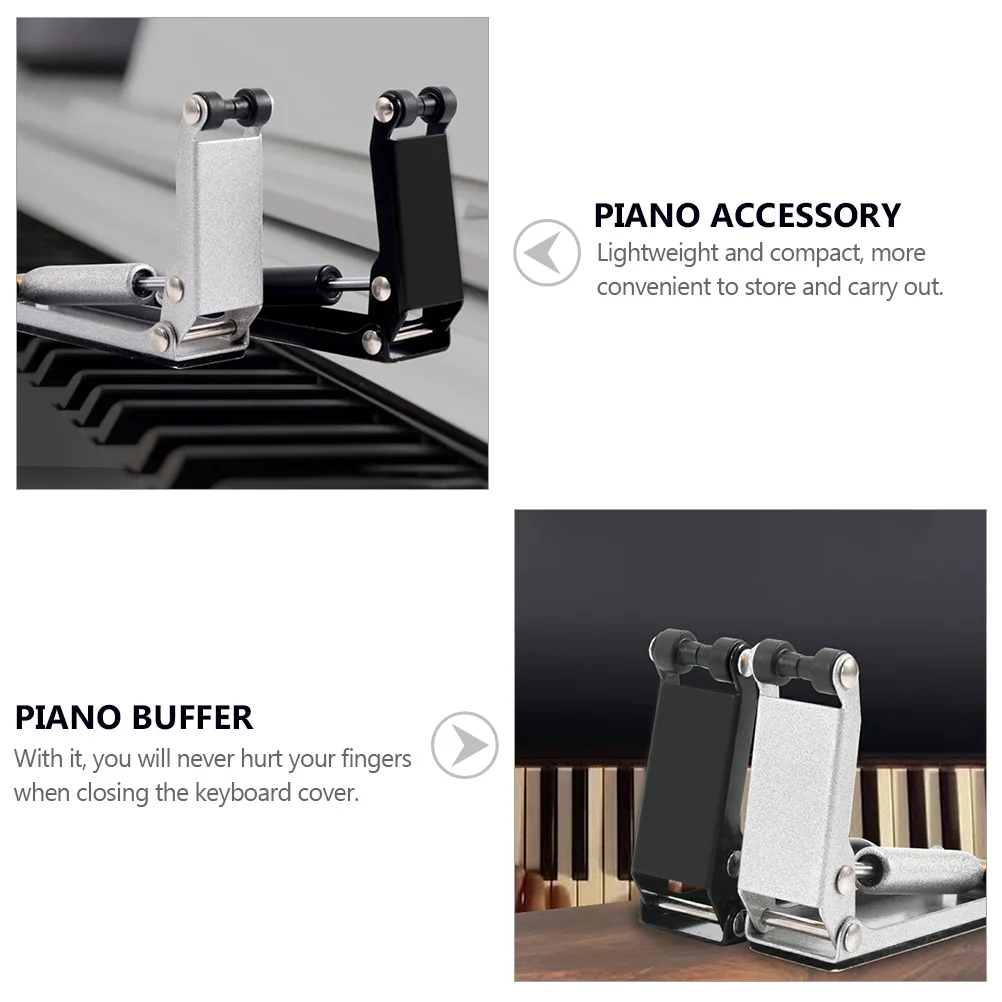 

Piano Lid Slow Fall Device Aluminum Alloy Hydraulic Pressure Decelerator for Keyboard Instruments Piano Buffer Bumper Accessory