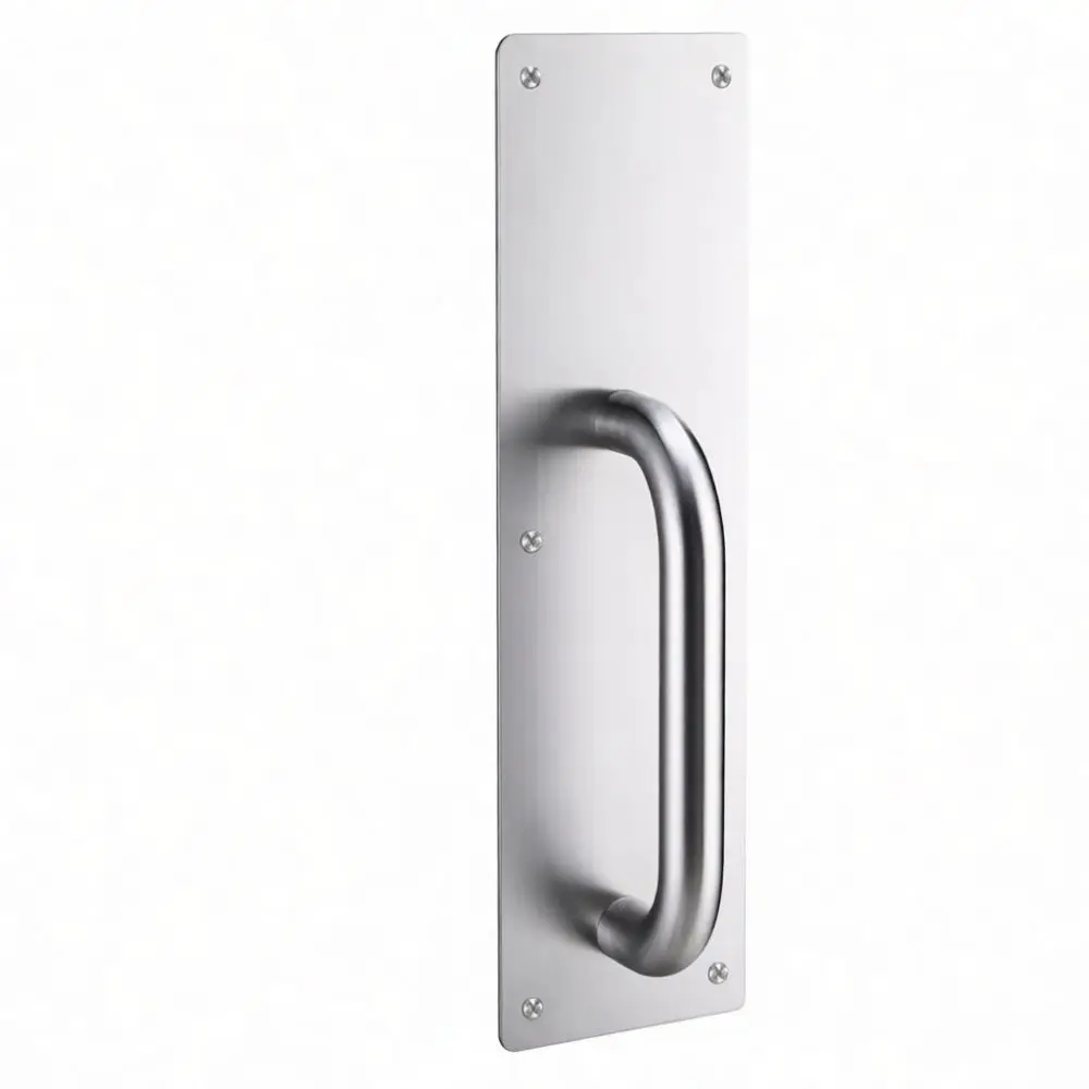 Thickened Stainless Steel Door Handle Modern Minimalist Push Pull Plate For Office Commercial Fireproof Wooden Gates