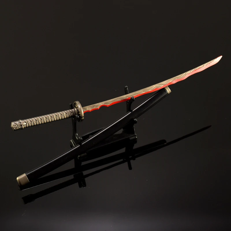 26 سنتيمتر/10.23in Eldenn لعبة الأجهزة الطرفية اليابانية Katanas سلاح معدني نموذج جبل الجثثات بحر الدم السيف سطح المكتب لعبة هدية #3