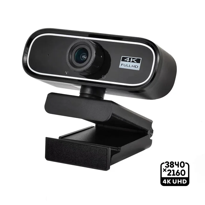 EXHQDR UHD 4K USB Webcam, New Upgraded Model with 120° Wide-Angle Lens and Manual Focus. This plug-and-play computer peripheral